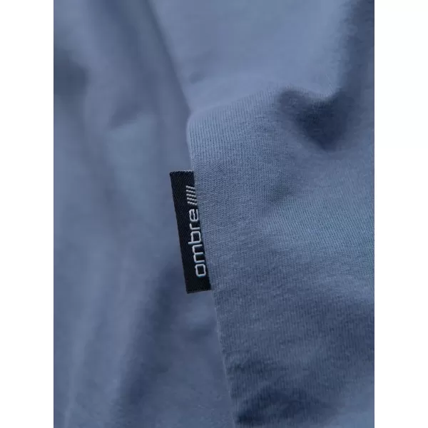 Moška majica s kratkimi rokavi OMBRE OM-TSBS-0268 BEL/GRAFIT/MODER DENIM 