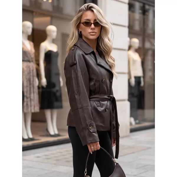  Ženska jakna DSTREET TY5912 RJAVA 