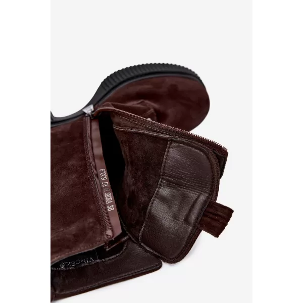  Ženski gležnjarji VINCEZA 67009 RJAVA 