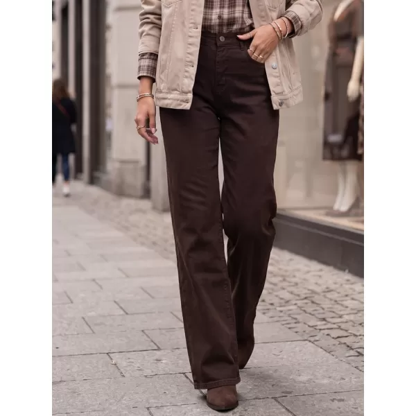  Ženske hlače DSTREET UY3136 RJAVA 