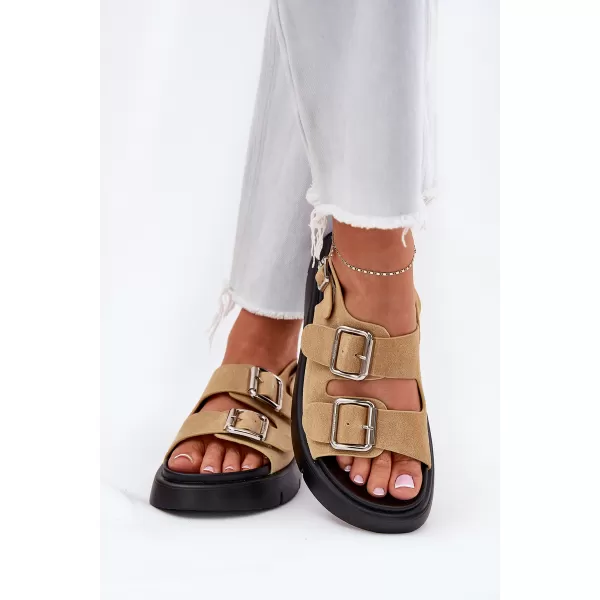  Ženske sandale BIG STAR SHOES RR274665 BEŽ 