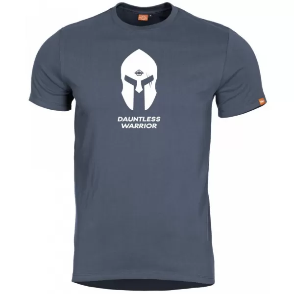  Moška majica s kratkimi rokavi PENTAGON AGERON SPARTAN HELMET K09012-SH-76 OGLJENO MODRA 