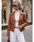 Ženska jakna DSTREET TY5731 RJAVA