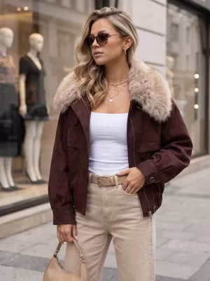 Ženska jakna DSTREET TY5696 KLARET