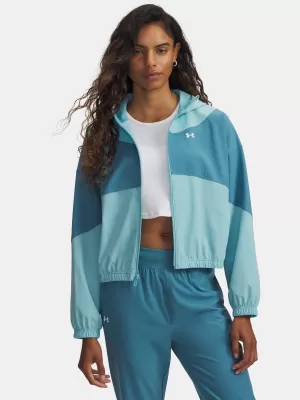 Ženska jakna UNDER ARMOUR RIVAL WOVEN JKT HD 6004849-425 MODRA
