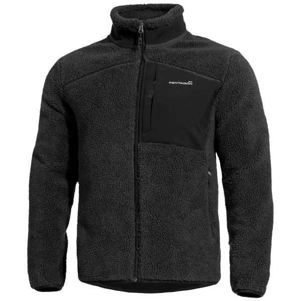  Moški pulover iz flisa PENTAGON SUMMIT SHERPA FLEECE K08063 ČRNA 