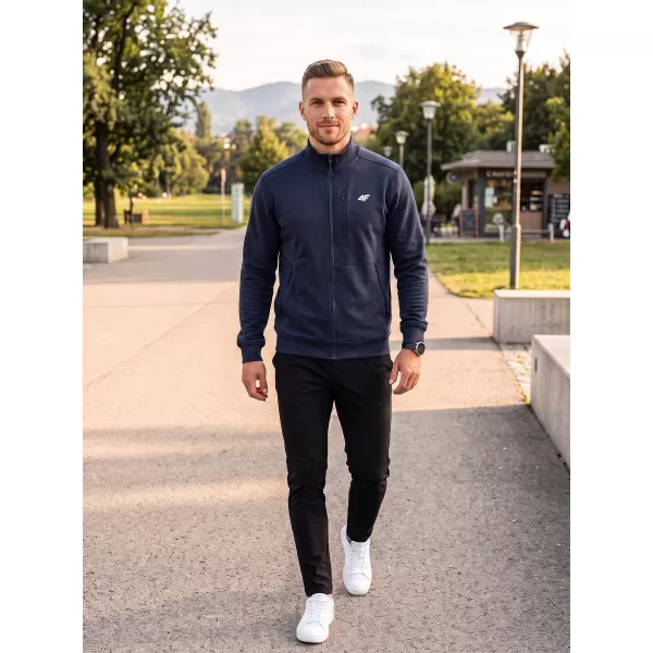  Moški pulover 4F WMM00TSWSM2547 NAVADE 