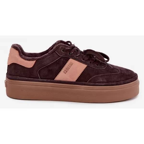  Ženske superge BIG STAR SHOES UU274770 RJAVE/BEŽ SENCE 