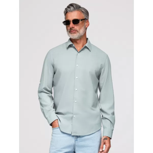  Moška srajca OMBRE OM-SHCS-0190 PASTELNO ZELENA 