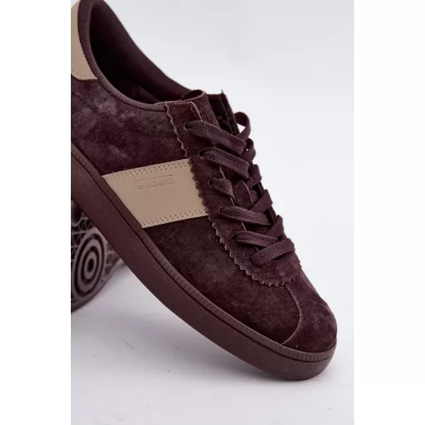 Ženske superge BIG STAR SHOES UU274438 RJAVE/BEŽ SENCE 
