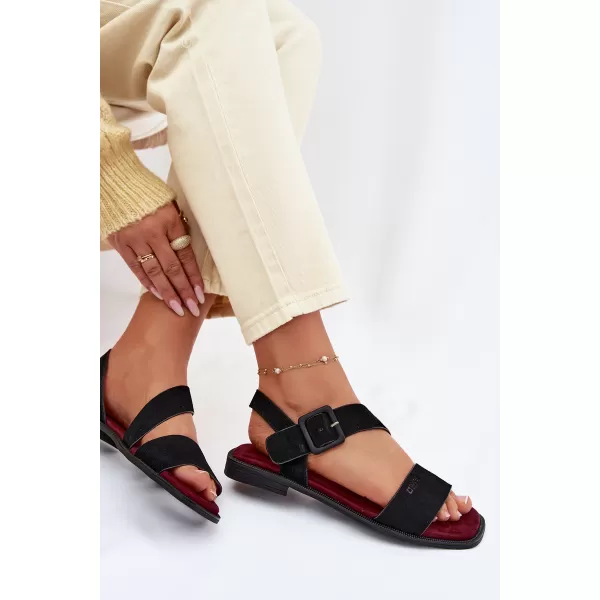  Ženske sandale BIG STAR SHOES TT274490 ČRNA 