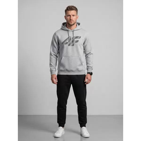  Moški pulover 4F WMM00TSWSM2548 HLADNO SVETLO SIV MELANGE 