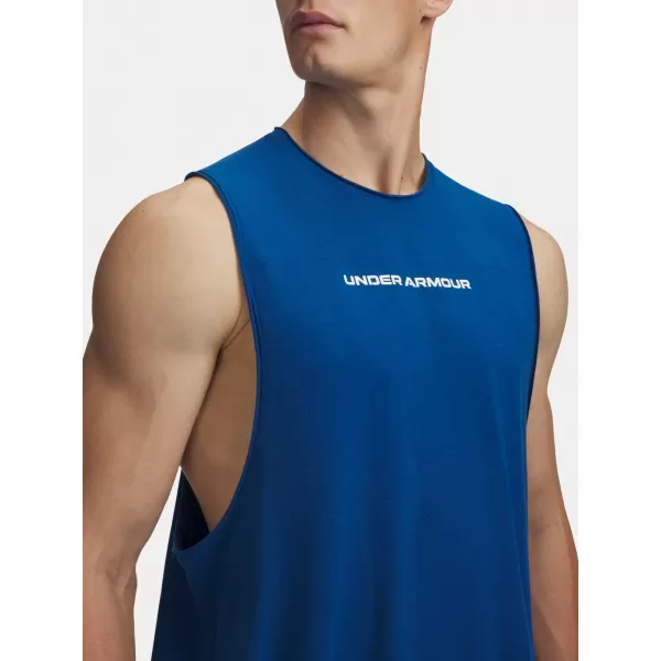  Moški brezrokavnik UNDER ARMOUR HOOPS TRAINING TANK 6012823-426 MODRA 