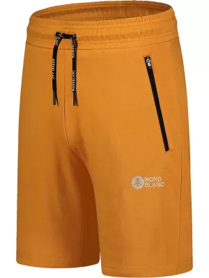 Moške bombažne kratke hlače NORDBLANC RELAXEDFIT NBSPM8254 JANTAR