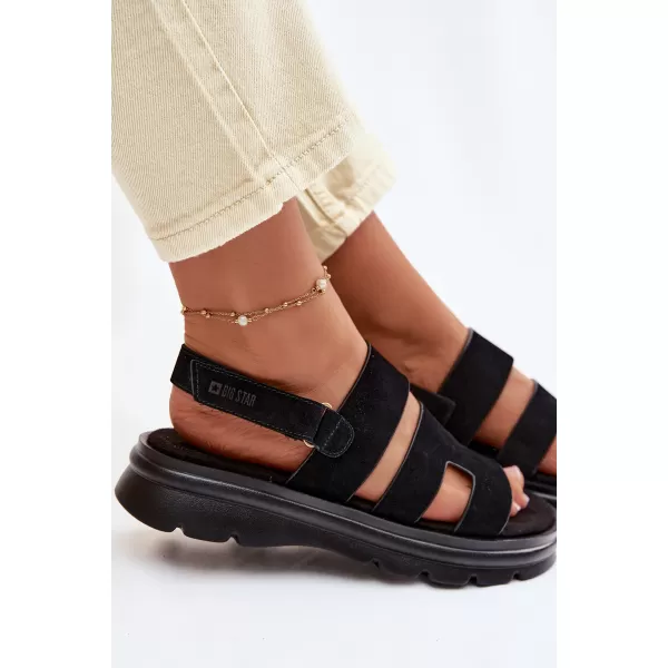  Ženske sandale BIG STAR SHOES TT274484 ČRNA 