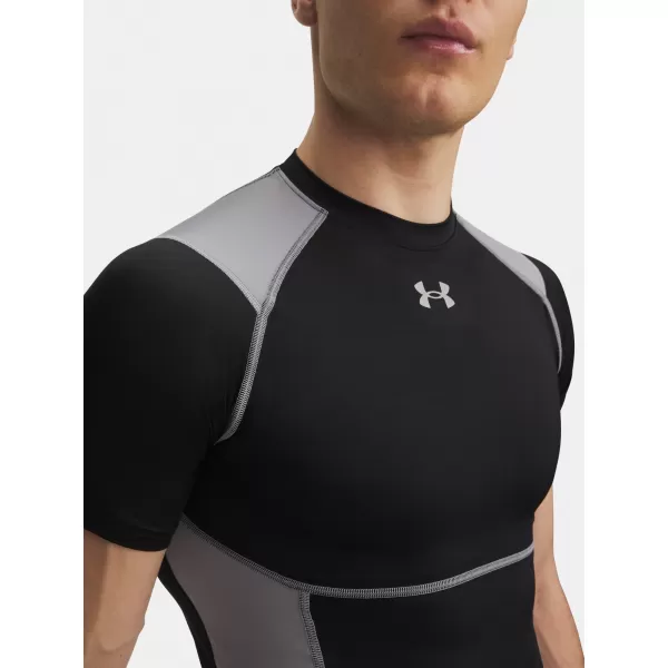  Moška majica s kratkimi rokavi UNDER ARMOUR UA HG ELITE COMP SS 6015382-008 ČRNA 