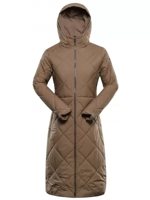 Ženski zimski plašč ALPINE PRO STAWA SEPIA ODTENEK