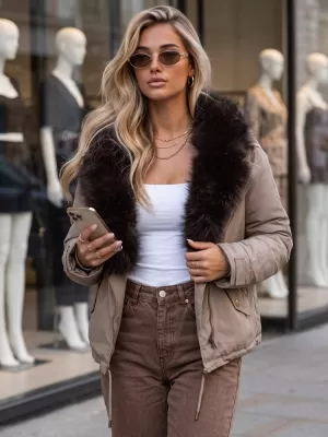 Ženska jakna DSTREET TY5913 FANGO