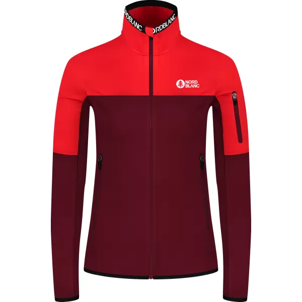  Ženski powerfleece pulover NORDBLANC IDOL NBSFL8337 BORDO 