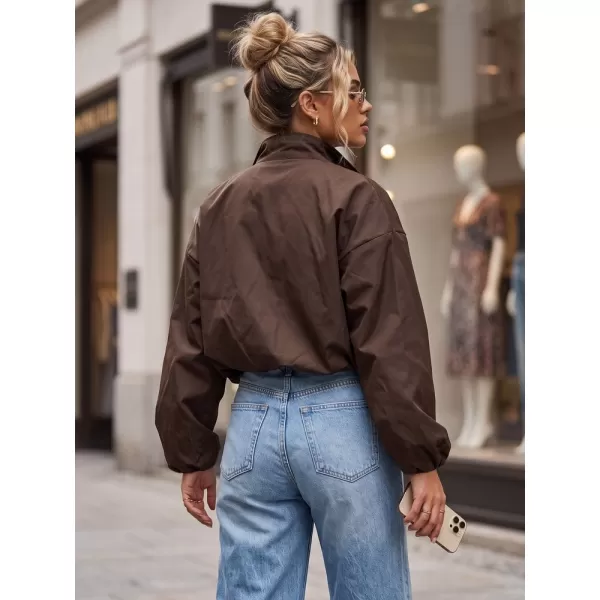  Ženska jakna DSTREET TY6022 RJAVA 