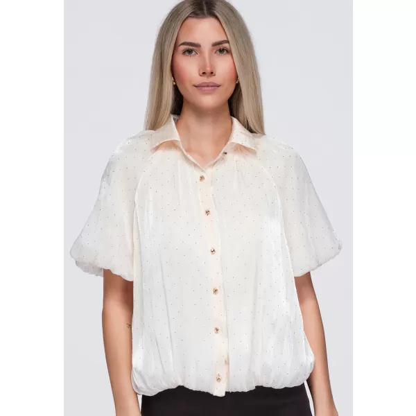  Ženska srajca OMBRE OW-SH-E0068 BEŽ 