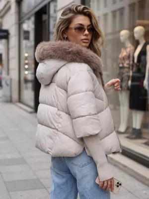 Ženska jakna DSTREET TY5986 SVETLO SIVA