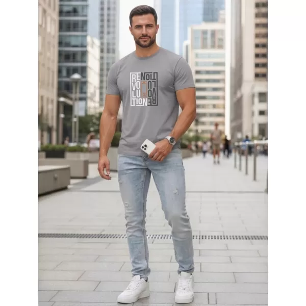  Moška majica s kratkimi rokavi DSTREET NX0143R-SL SVETLO SIVA 