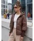 Ženska jakna DSTREET TY5766 RJAVA