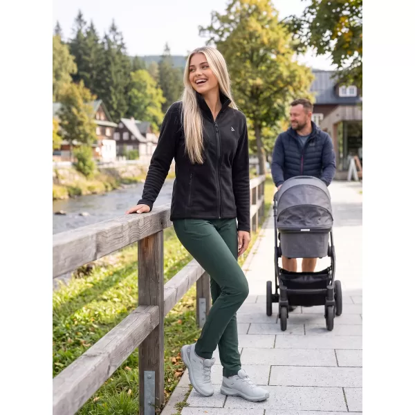  Ženski pulover iz flisa ALTISPORT ALW002852 ČRNA IN SREBRNA 