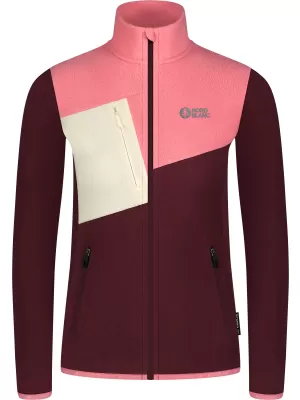 Lahek ženski pulover iz flisa NORDBLANC BEECH NBSFL8375 BORDO