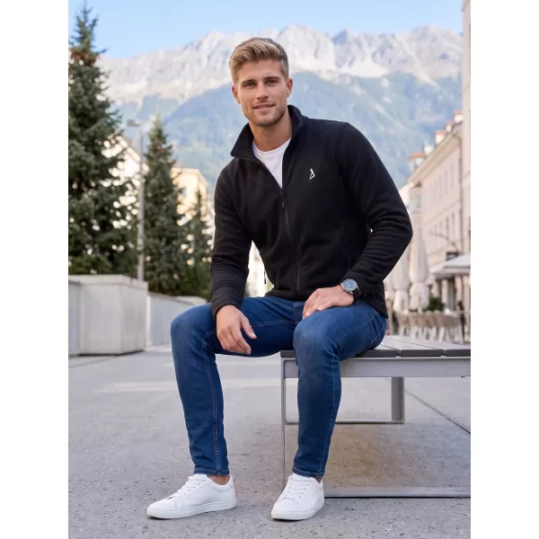  Moški pulover iz flisa ALTISPORT ALM002852 ČRNA IN SREBRNA 