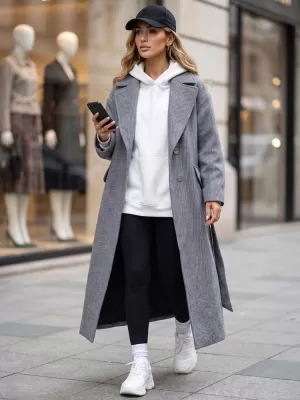 Ženski plašč DSTREET NY0775 MODRA