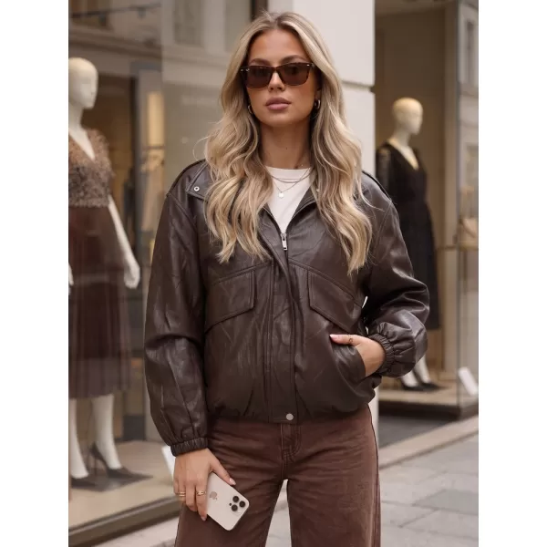  Ženska jakna DSTREET TY6070 RJAVA 