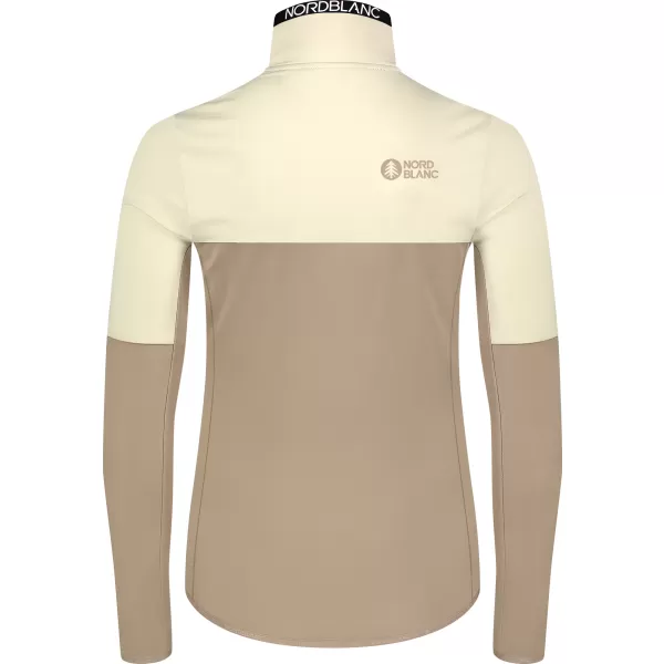  Ženski powerfleece pulover NORDBLANC IDOL NBSFL8337 BEŽ 