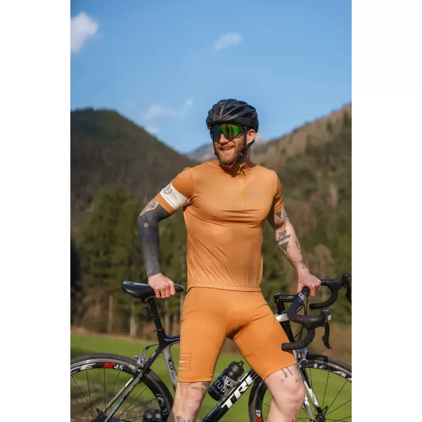  Moški kolesarski dres NORDBLANC CAMEL NBSMF8079 RJAVA 