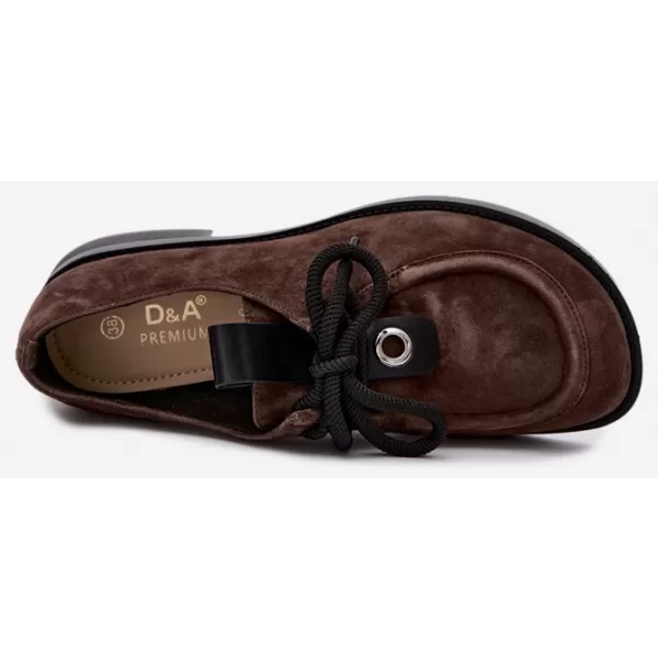  Ženski gležnjarji D&A CR62-3460 KAVA 