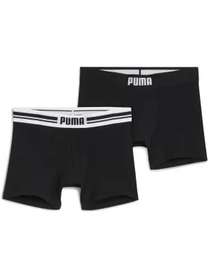 Moške boksarice PUMA MEN EVERYDAY PLACED LOGO BOXER 2P 93847601 ČRNA