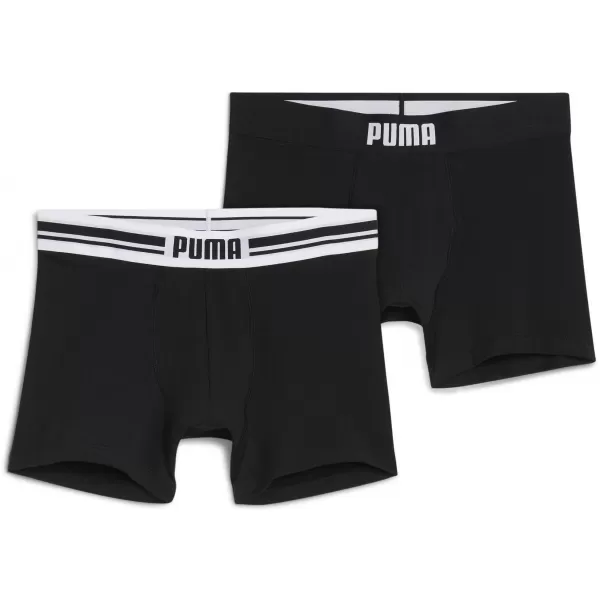  Moške boksarice PUMA MEN EVERYDAY PLACED LOGO BOXER 2P 93847601 ČRNA 