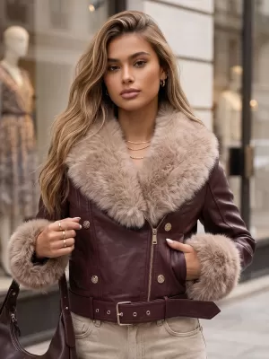 Ženska jakna DSTREET TY5980 BORDO