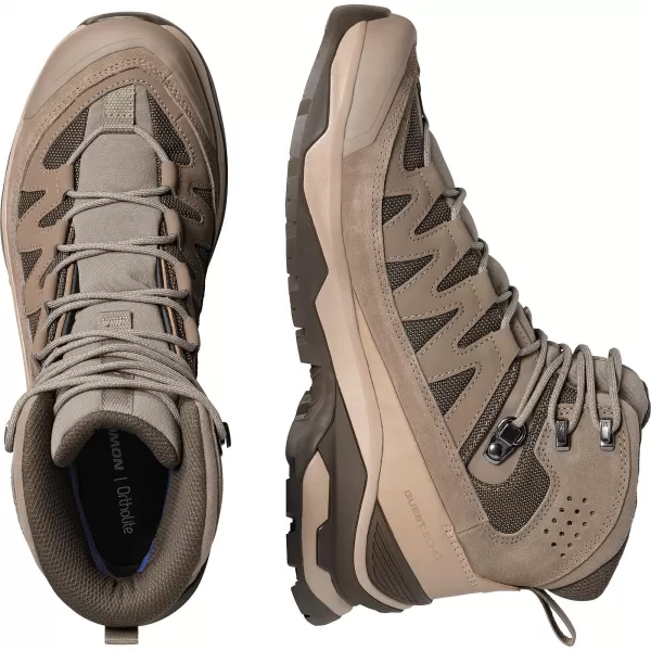  Moški čevlji SALOMON QUEST ECHO GORE TEX L49146400 OREH/DESERT TAN/ČRNA OLIVA 