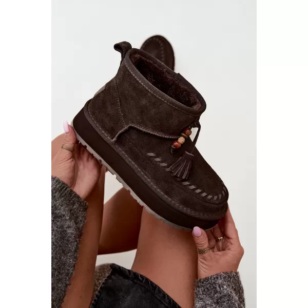  Ženski čevlji BIG STAR SHOES UU274678 RJAVA/BEŽ 