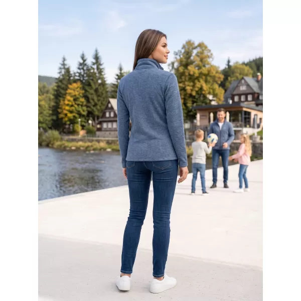  Ženski pulover iz flisa ALTISPORT ALW002852 TEMNI DENIM POUDARKI 