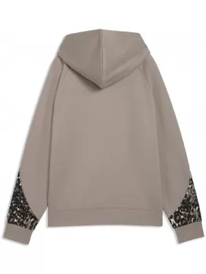 Ženski pulover PUMA SPORT ANIMAL STANDARD HOODIE FL 69400781 MIŠJE SIVA