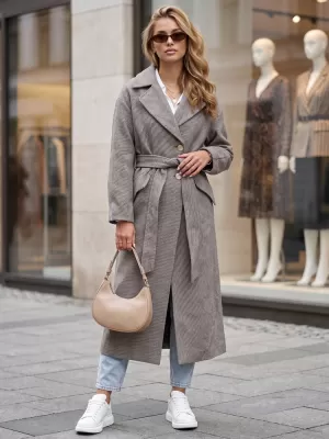 Ženski plašč DSTREET NY0774 RJAVA