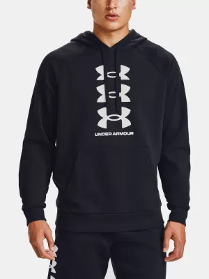 Moški pulover UNDER ARMOUR RIVAL FLC MULTILOGO HD 1357094-001 ČRNA