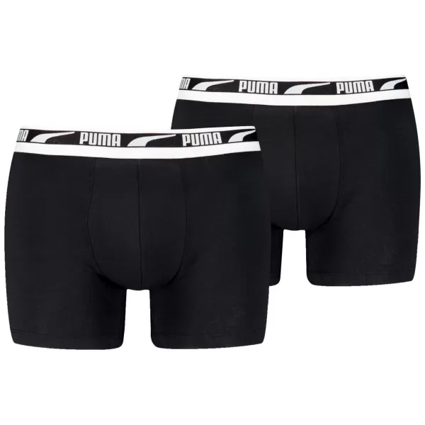  Moške boksarice PUMA MEN EVERYDAY MULTI LOGO BOXER 2P 93832501 ČRNA 