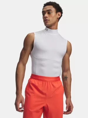Moški brezrokavnik UNDER ARMOUR HG ELITE SLEEVELESS MOCK 6015381-100 BELA