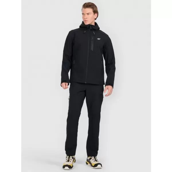  Moška softshell jakna 4F RAW25TSOFM506 GLOBOKO ČRNA 