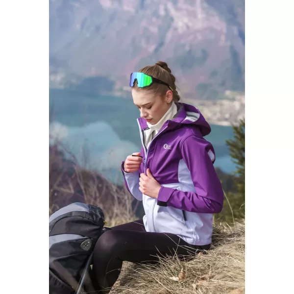  Ženska softshell jakna NORDBLANC BLINK NBSSL8320 VIJOLIČNA 