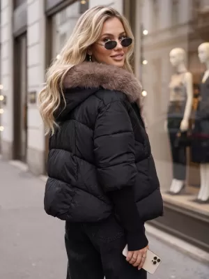 Ženska jakna DSTREET TY5987 ČRNA